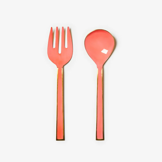 Bonnie and Neil Enamel Salad Servers