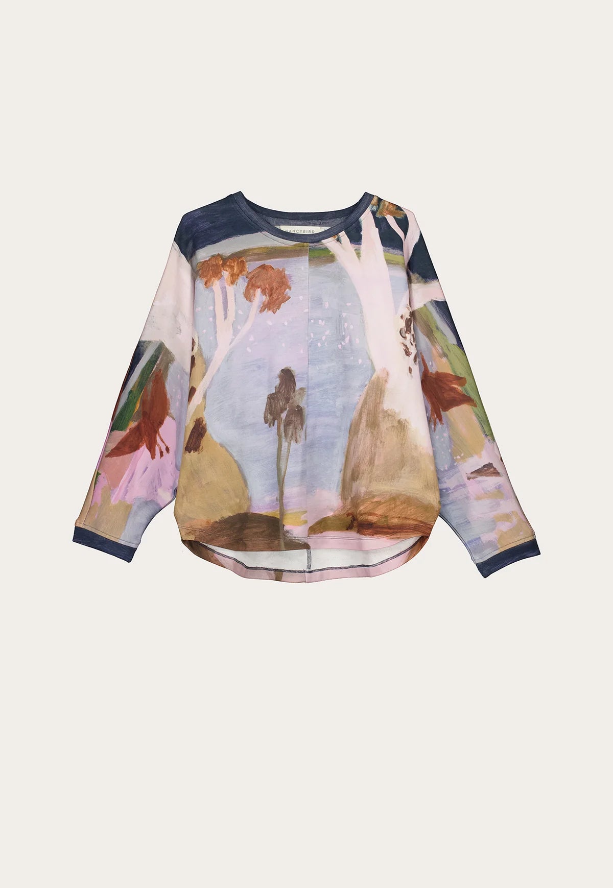 Nancybird Dahlia Batwing Sweat - Night Herons