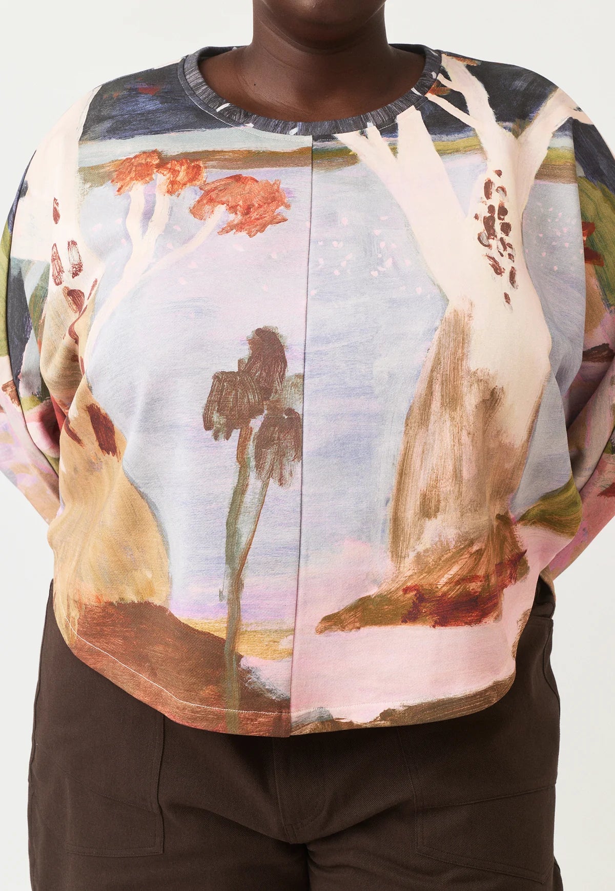 Nancybird Dahlia Batwing Sweat - Night Herons