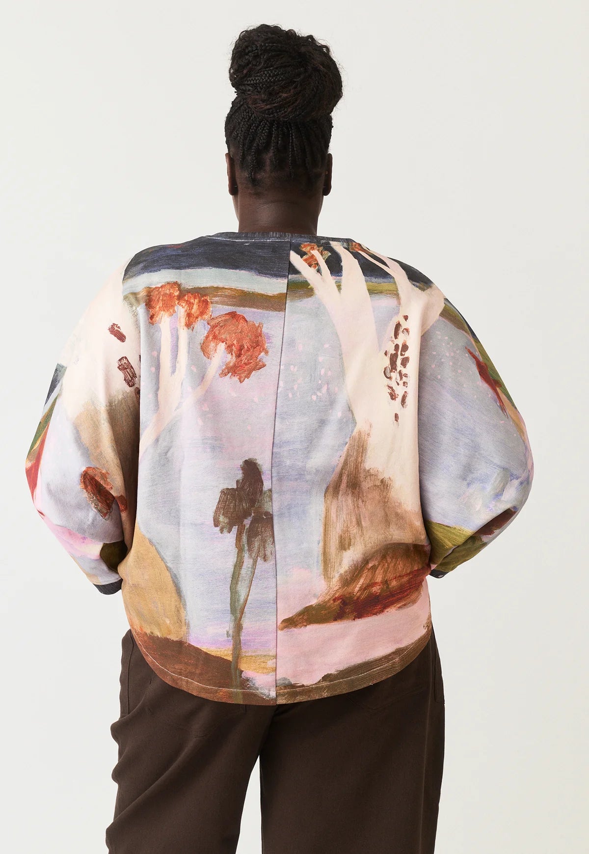 Nancybird Dahlia Batwing Sweat - Night Herons