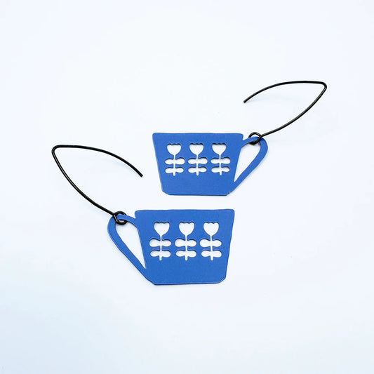Denz Scandi Tea Cup Earrings