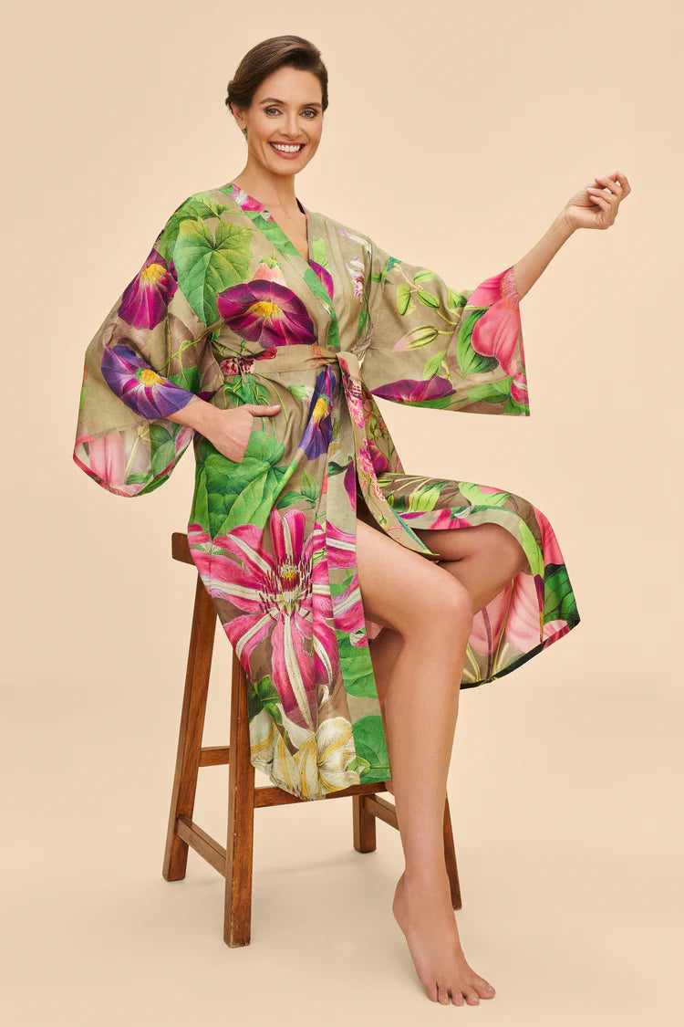 POWDER Oversized Botanicals Kimono