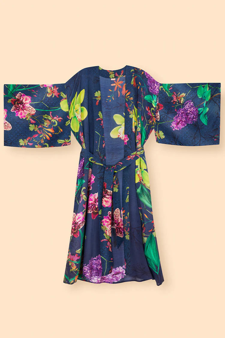 POWDER Exotic Evening Ink Kimono