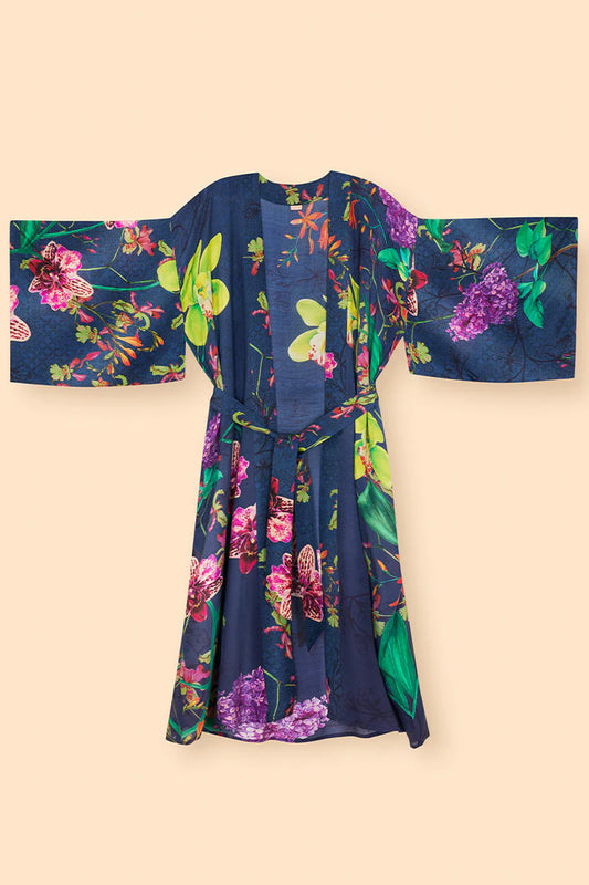 POWDER Exotic Evening Ink Kimono