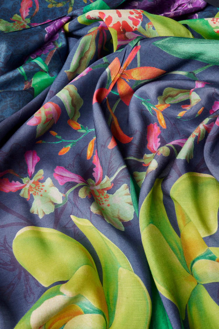 POWDER Exotic Evening Ink Kimono