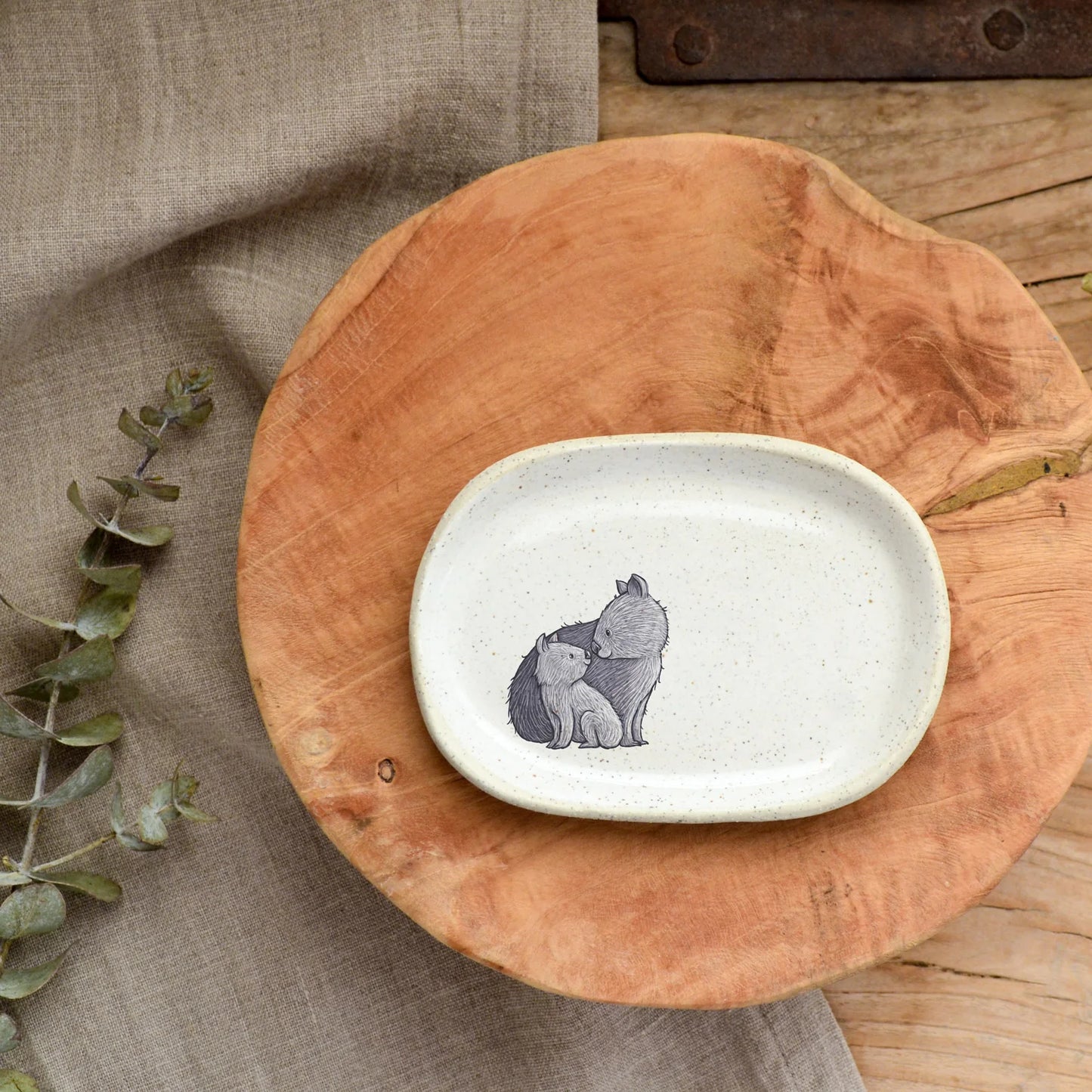 Kim Wallace x Renee Treml Small Ceramic Dish - various animals
