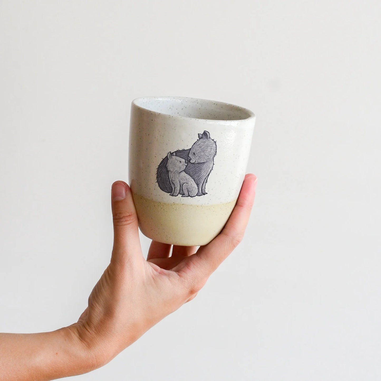 Kim Wallace x Renee Treml 12oz Ceramic Tumbler- various animals