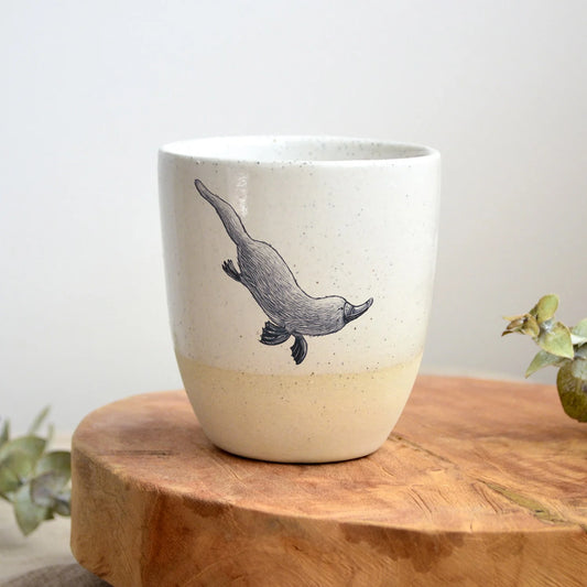 Kim Wallace x Renee Treml 12oz Ceramic Tumbler- various animals