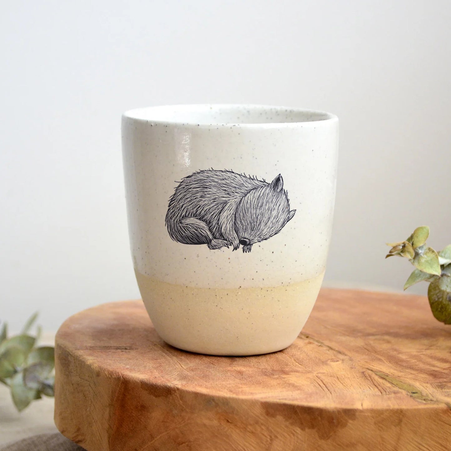 Kim Wallace x Renee Treml 12oz Ceramic Tumbler- various animals