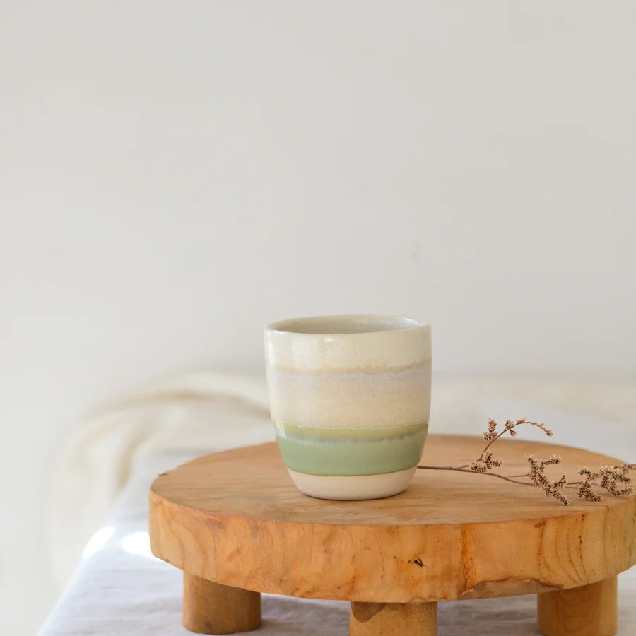 Kim Wallace Medium Ceramic 8oz Tumblers - Rockpool