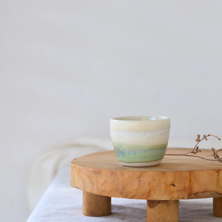 Kim Wallace Medium Ceramic 8oz Tumblers - Rockpool