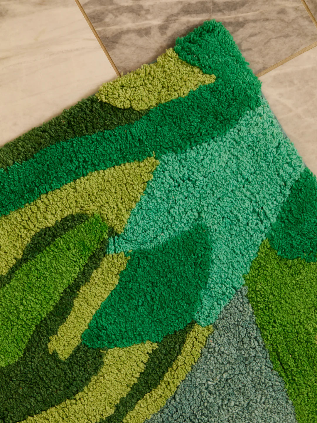 Dutch Floral Long Bath Mat
