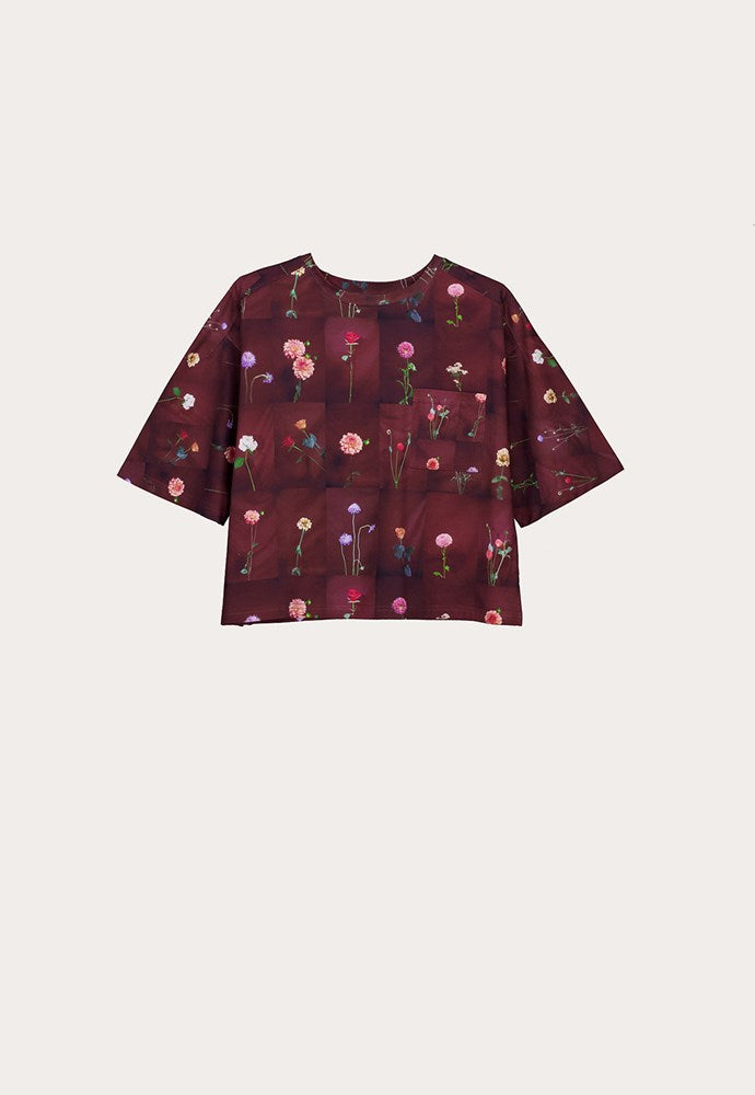 Nancybird Tasmin Boxy Tee - Bloom Tile