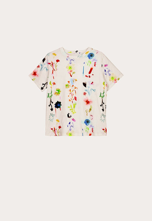 Nancybird Apollo Tee - Watercolour Cream