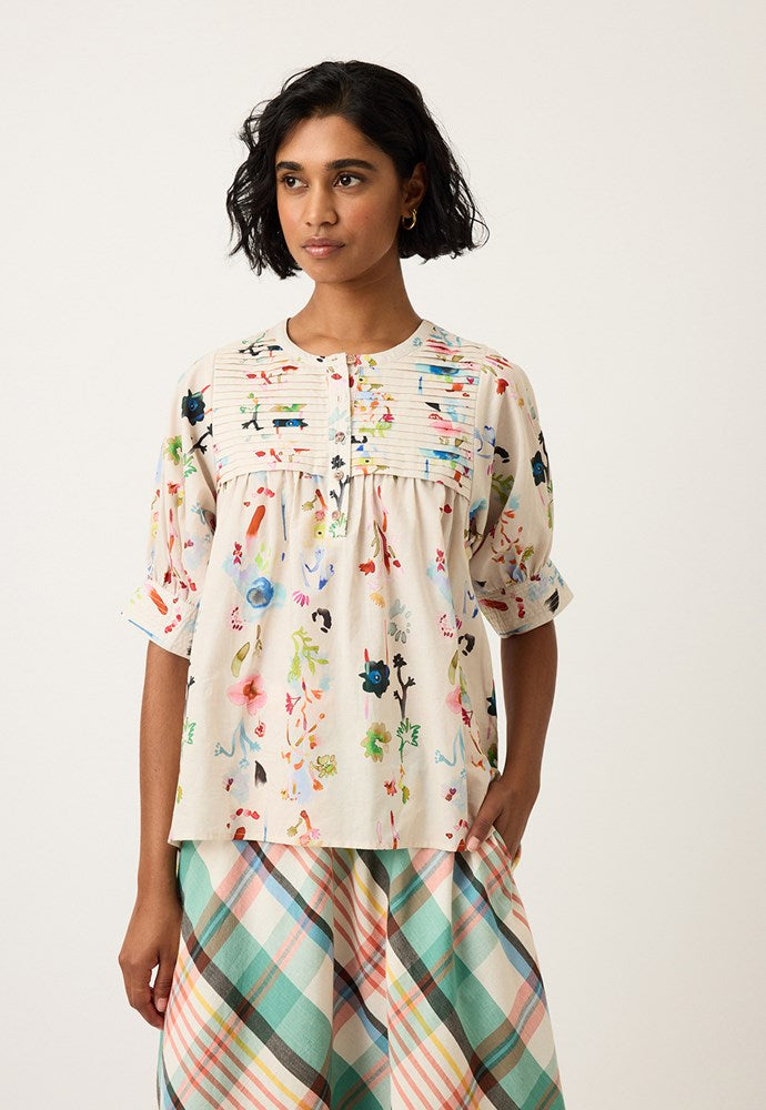 Nancybird Gwen Blouse - Watercolour