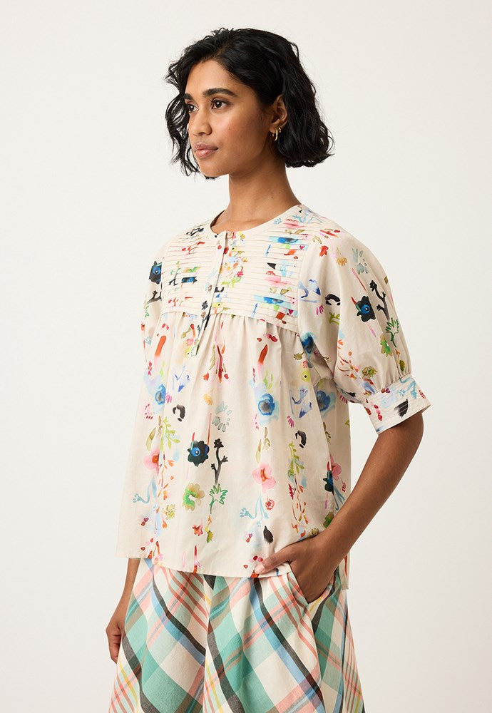 Nancybird Gwen Blouse - Watercolour
