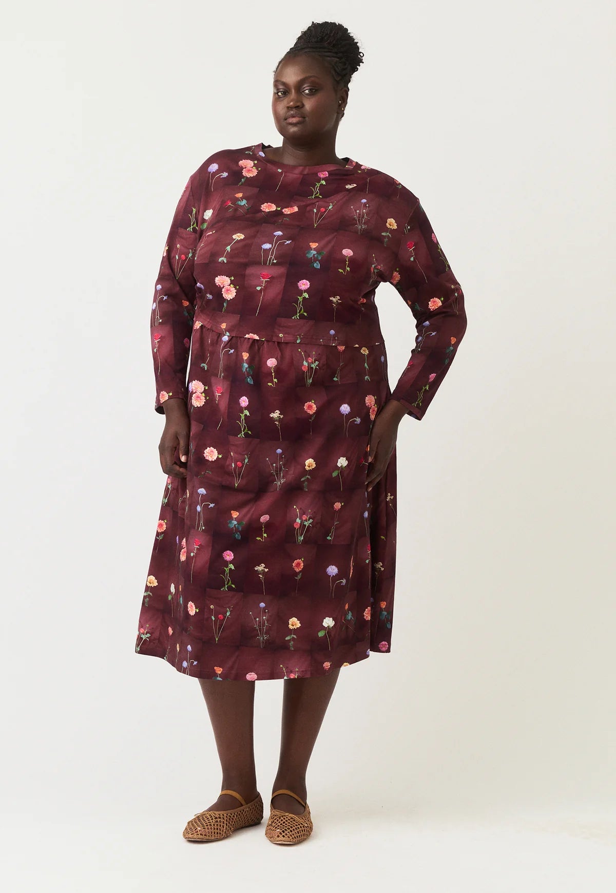 Nancybird Elena Dress - Bloom Tile