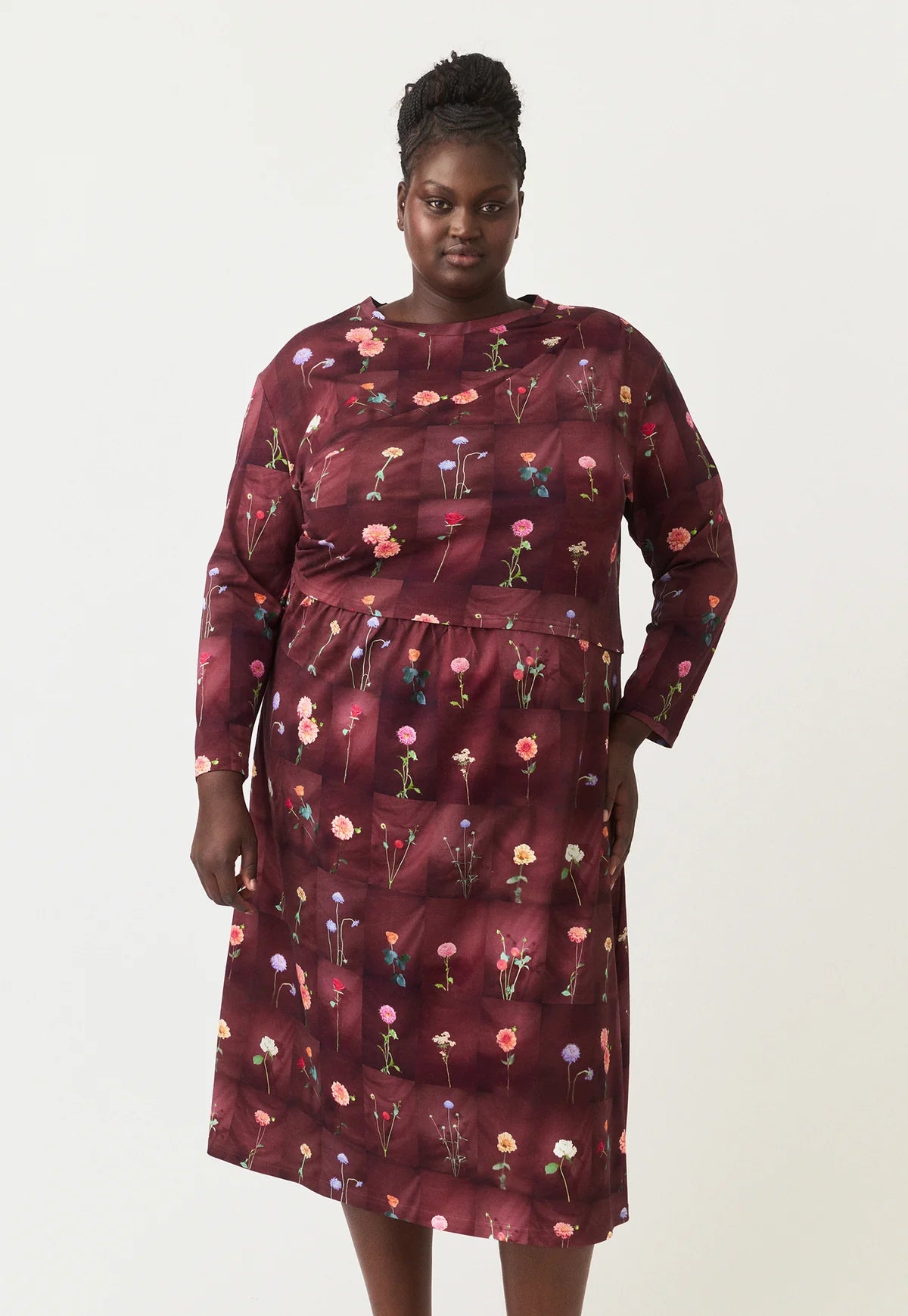 Nancybird Elena Dress - Bloom Tile