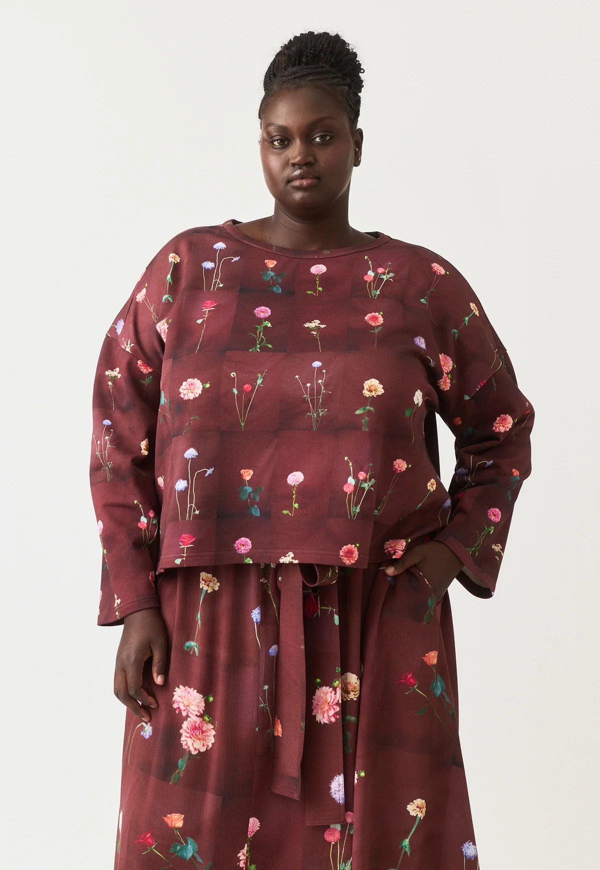 Nancybird Mina Sweatshirt - Bloom Tile