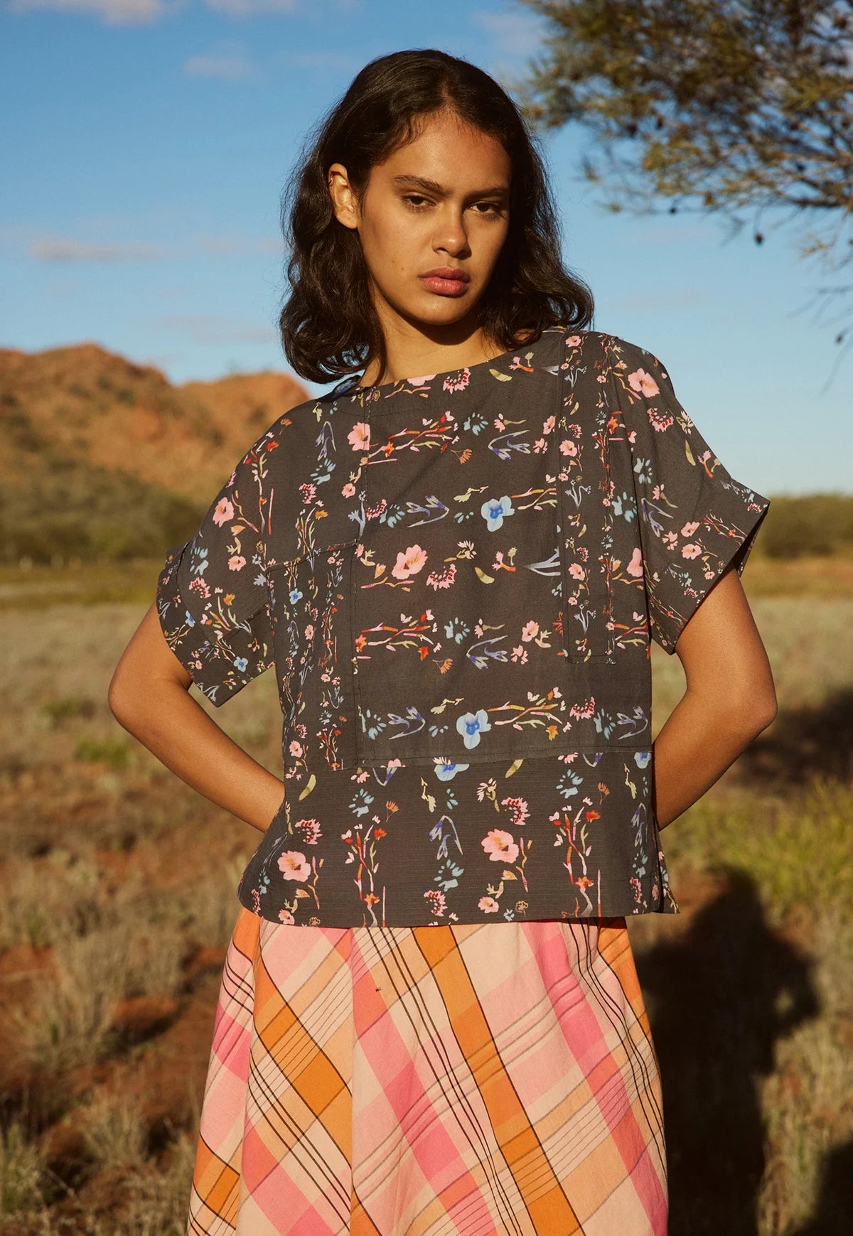 Nancybird Dolman Top - Watercolour