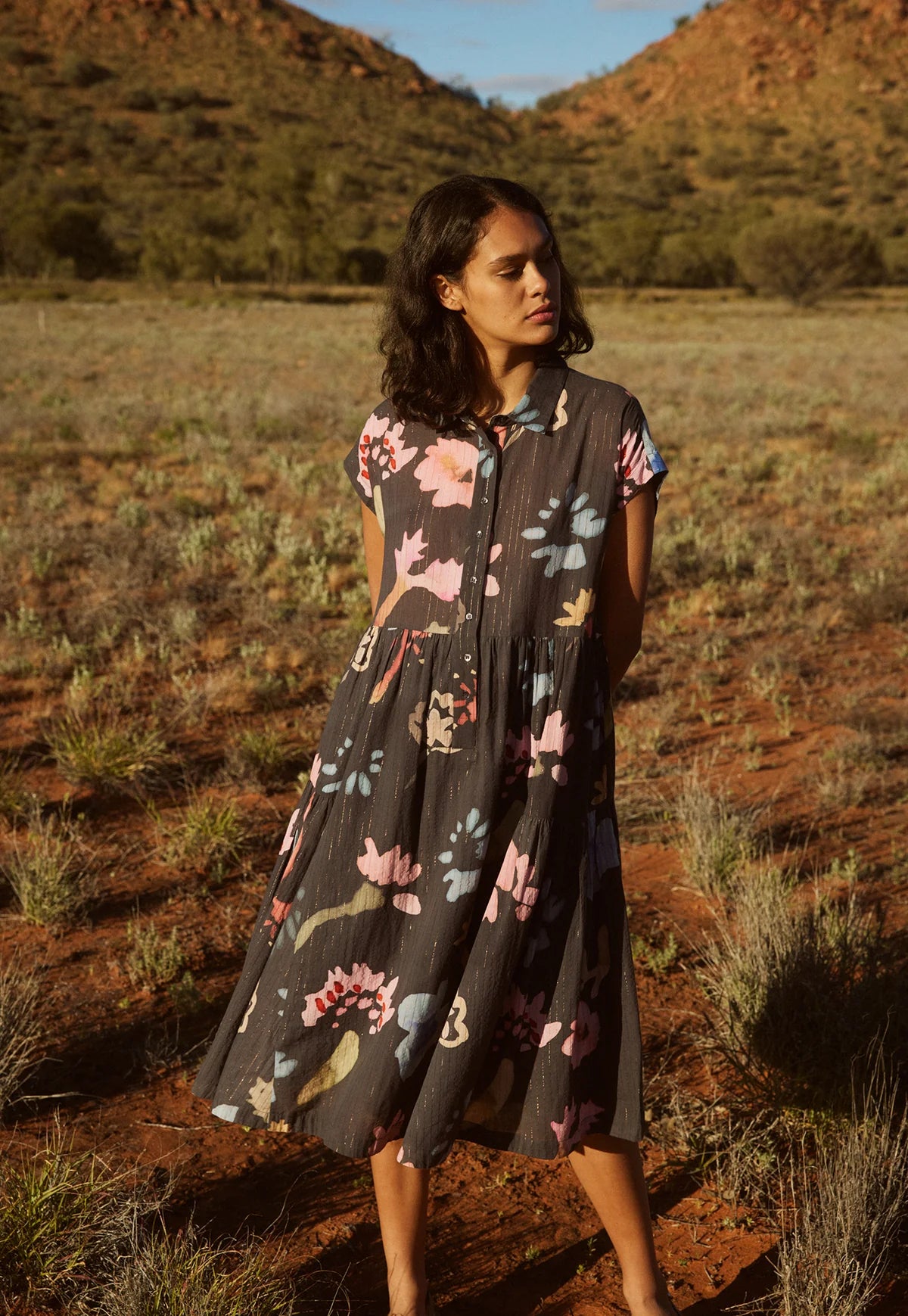 Nancybird Maja Dress - Watercolour