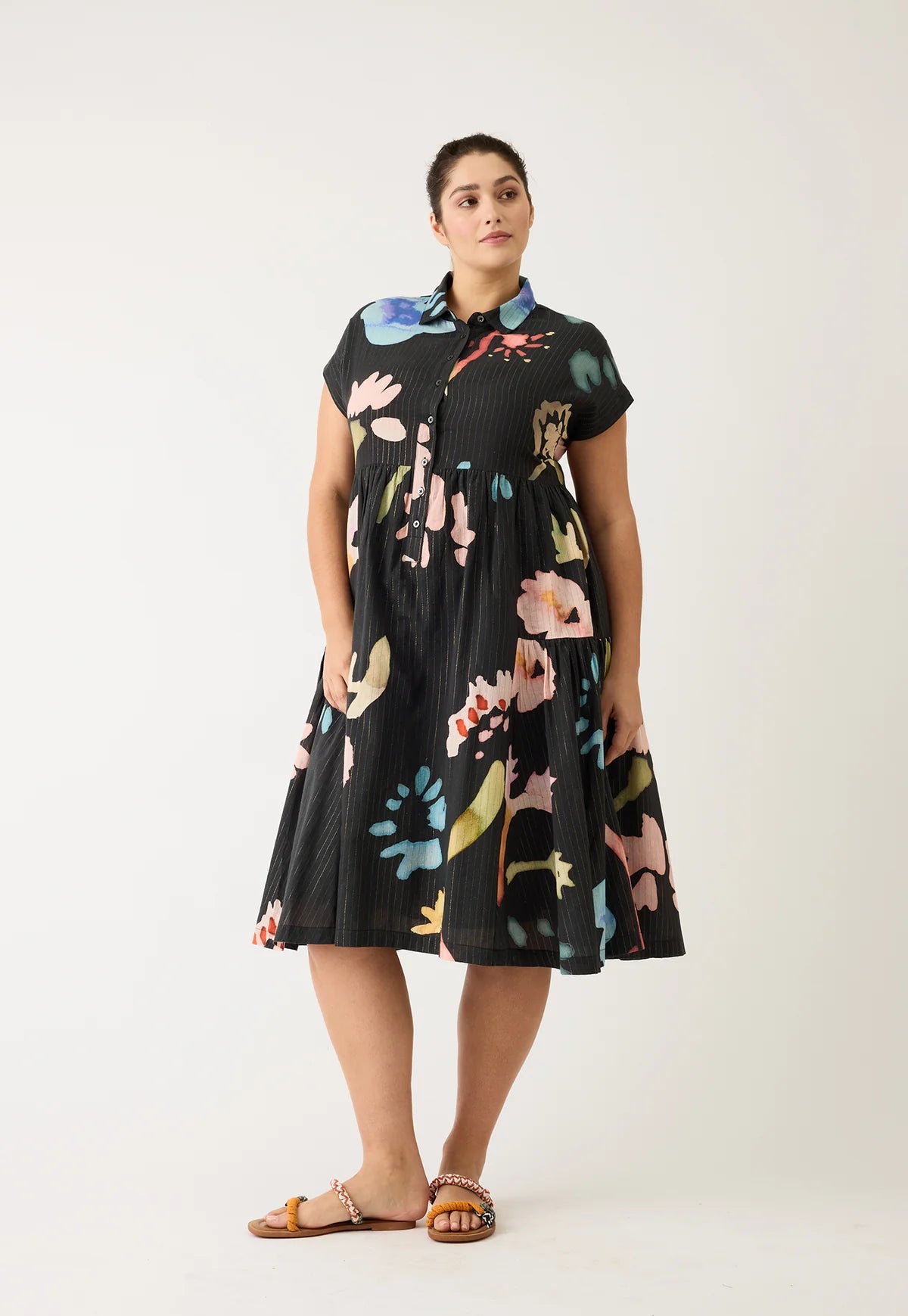 Nancybird Maja Dress - Watercolour