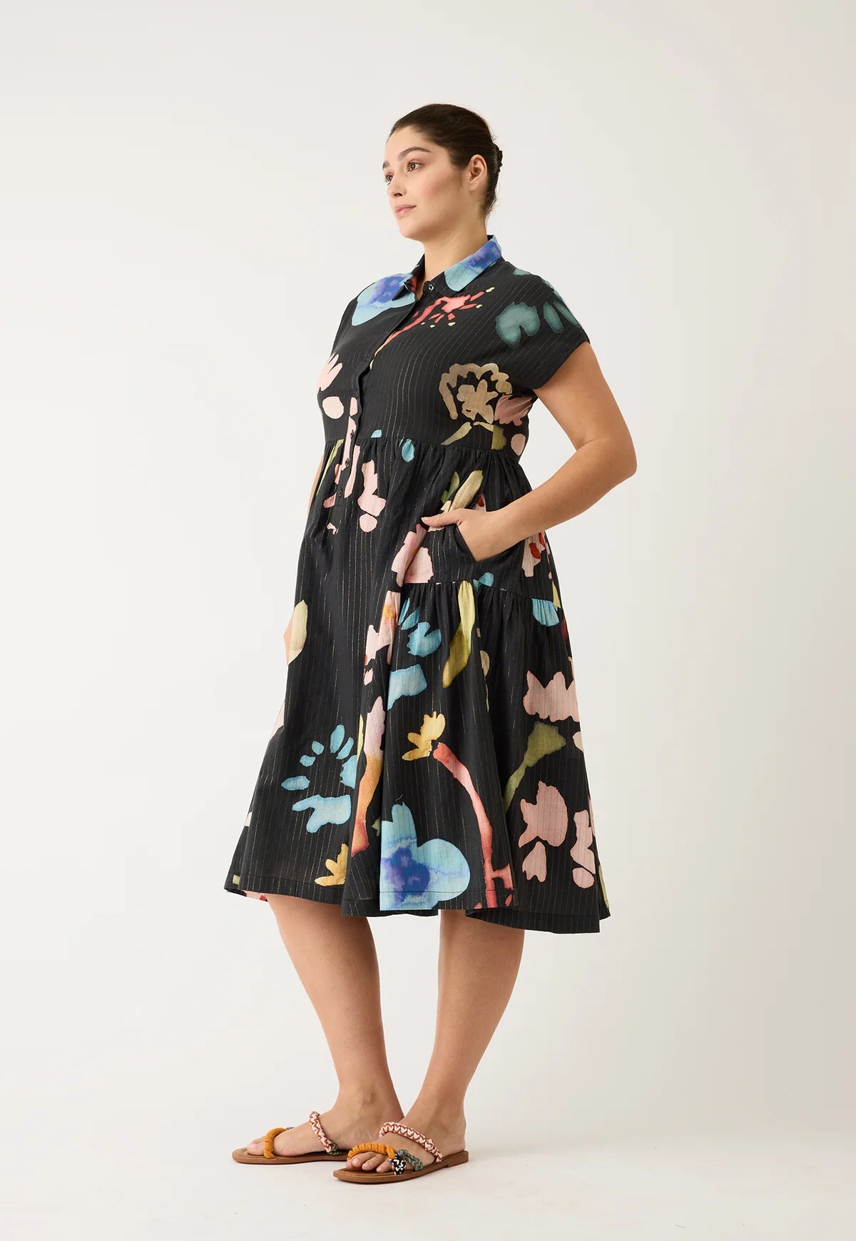 Nancybird Maja Dress - Watercolour