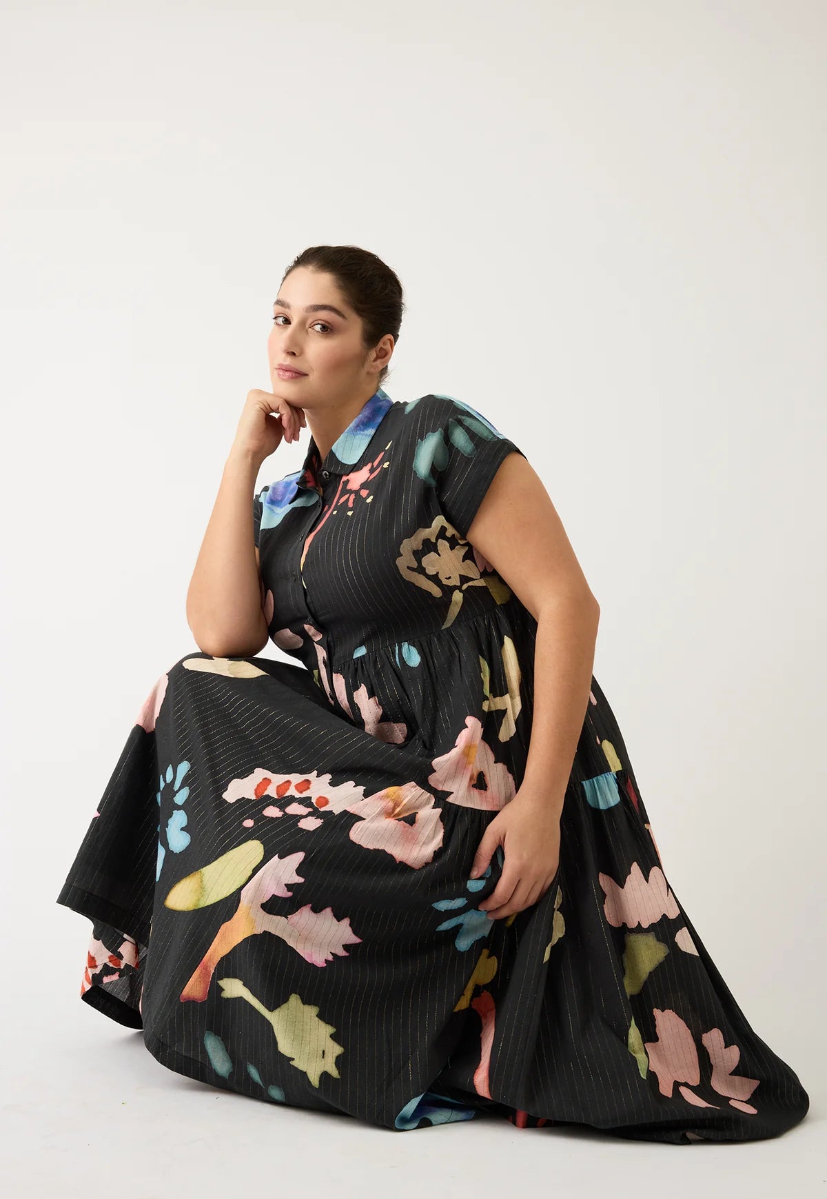 Nancybird Maja Dress - Watercolour