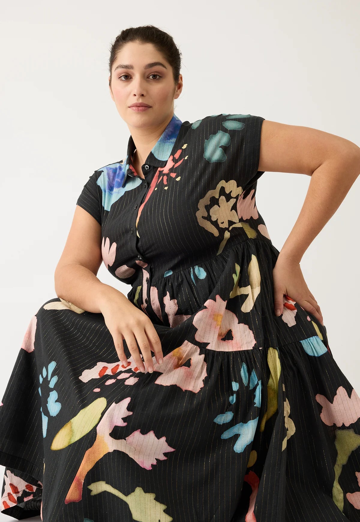 Nancybird Maja Dress - Watercolour
