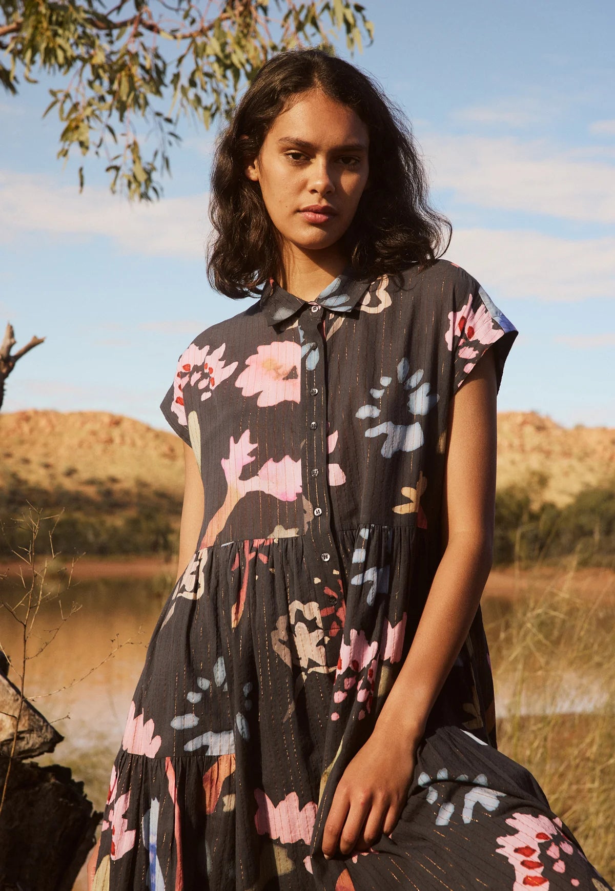 Nancybird Maja Dress - Watercolour