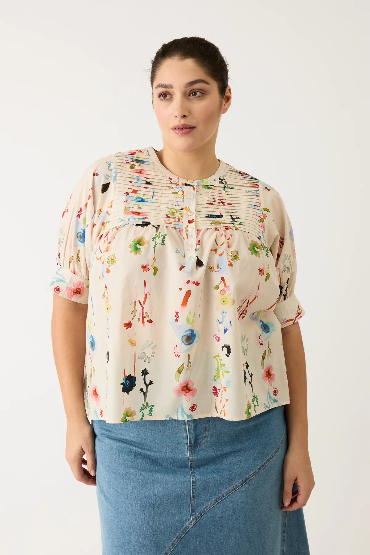 Nancybird Gwen Blouse - Watercolour