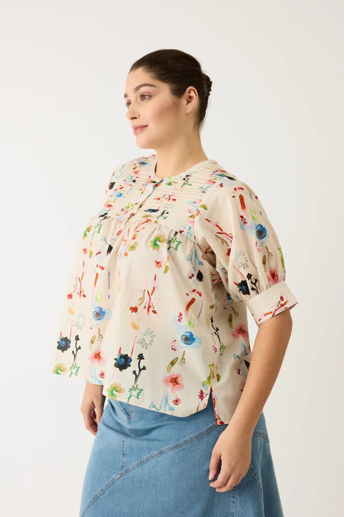 Nancybird Gwen Blouse - Watercolour