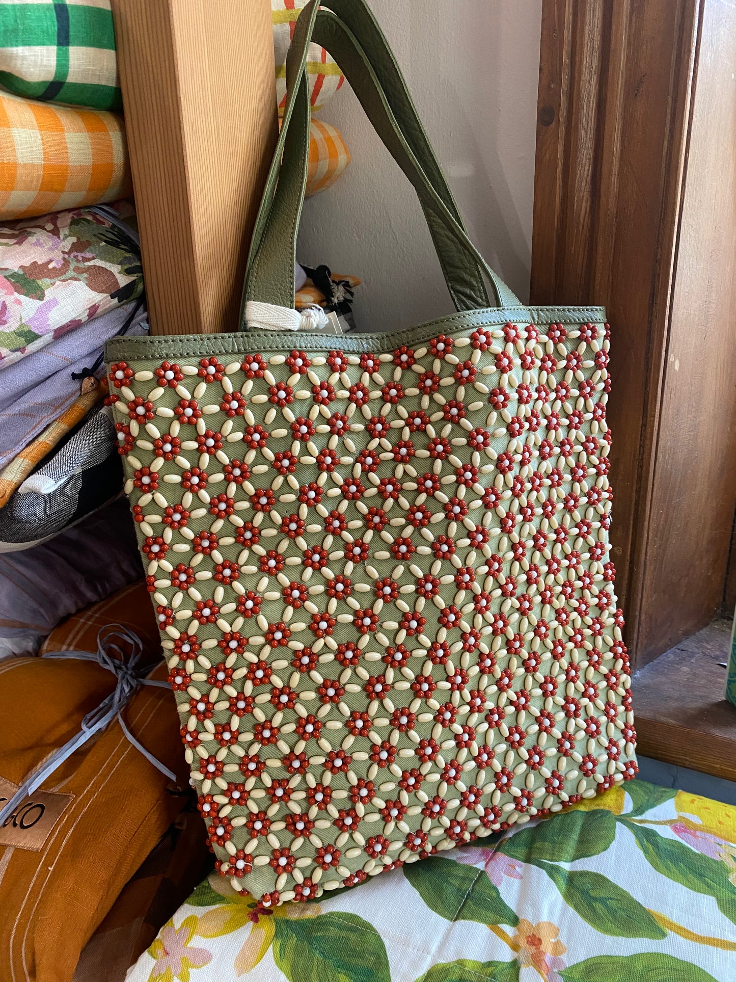 Nancybird beaded tote bag