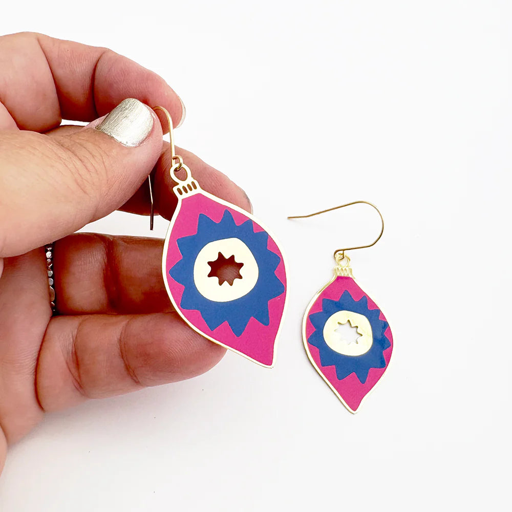 Denz Christmas Midi Vintage Bauble #1 Earrings