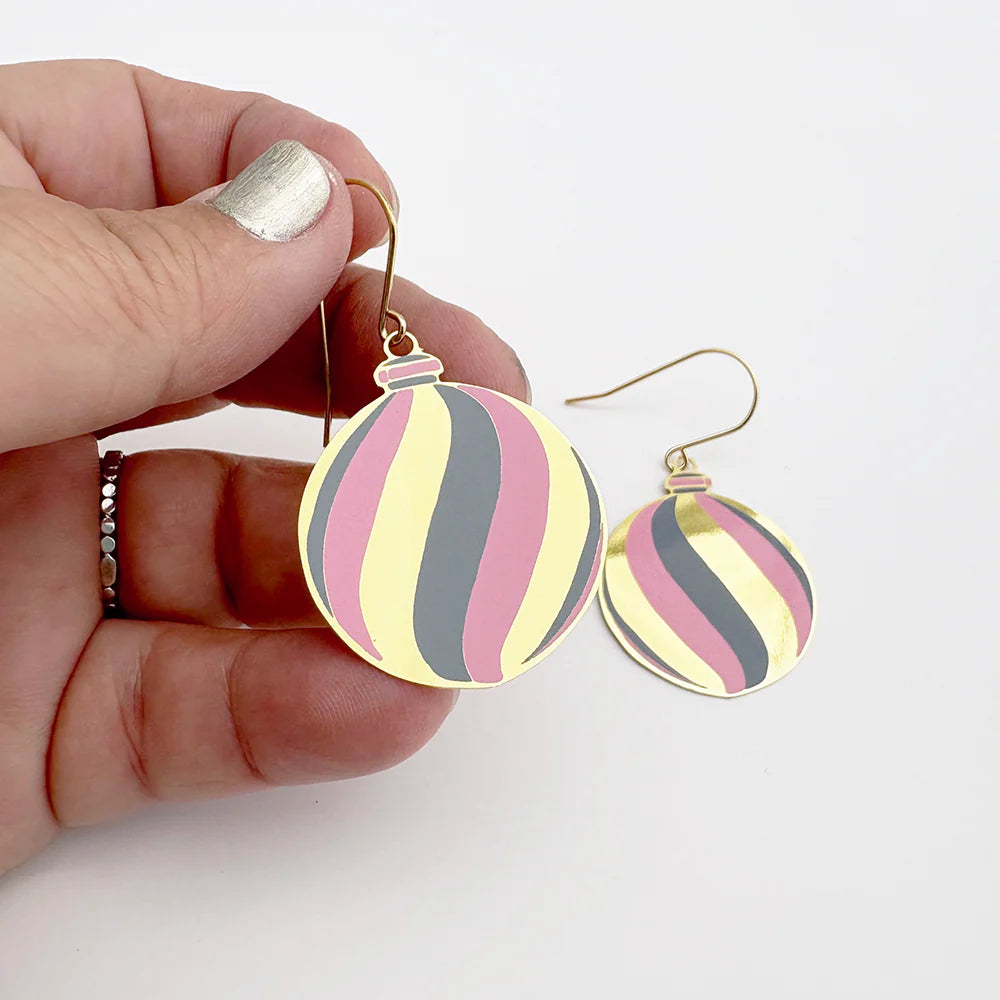 Denz Christmas Midi Vintage Bauble #2 Earrings