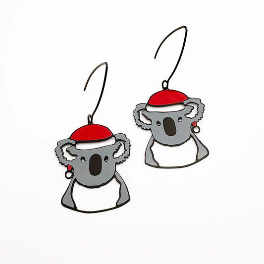 Denz Midi Koala Christmas Earrings