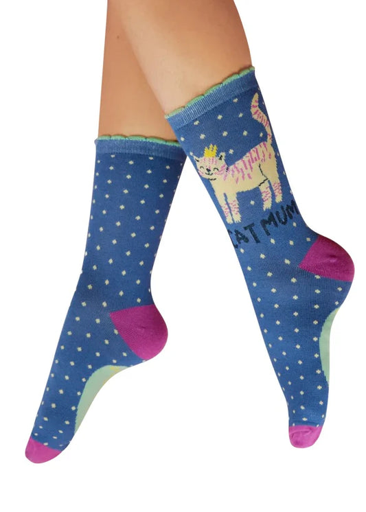 Powder Cat Mum Socks