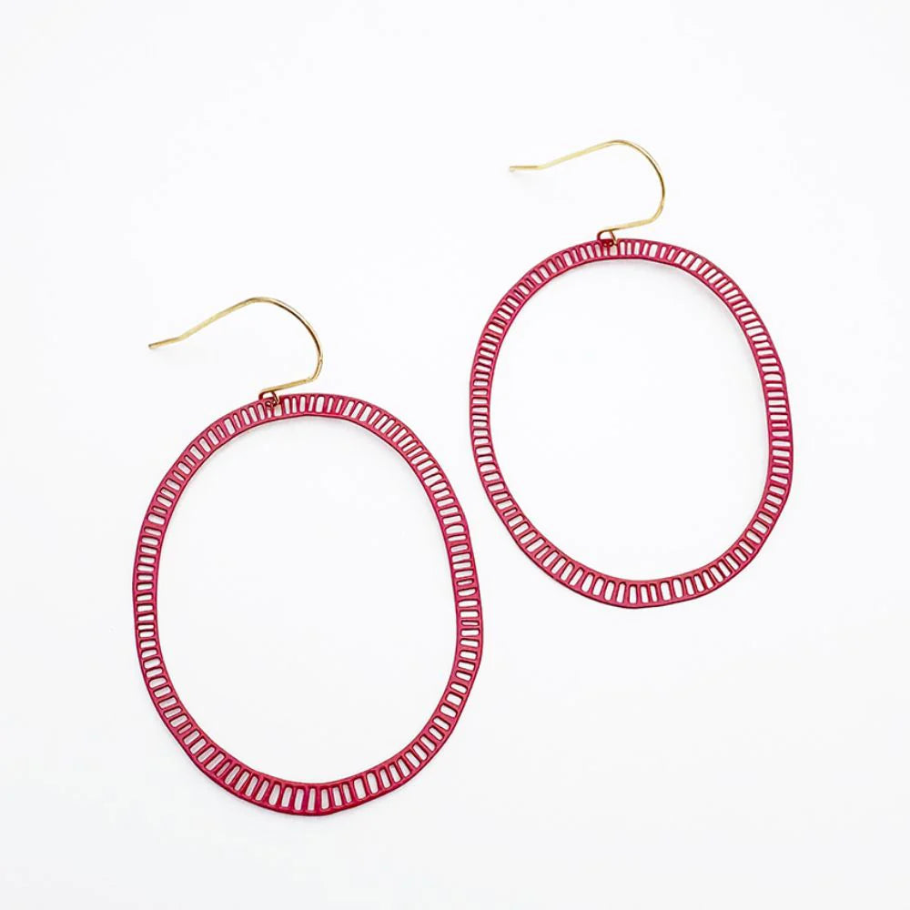 Denz Dash Oval Earrings