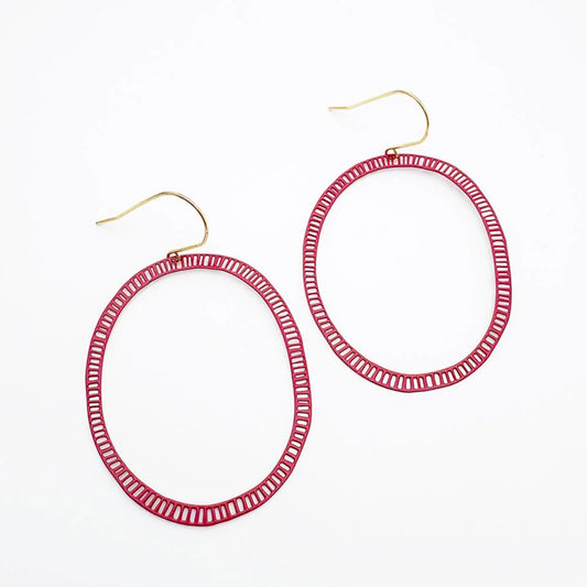 Denz Dash Oval Earrings