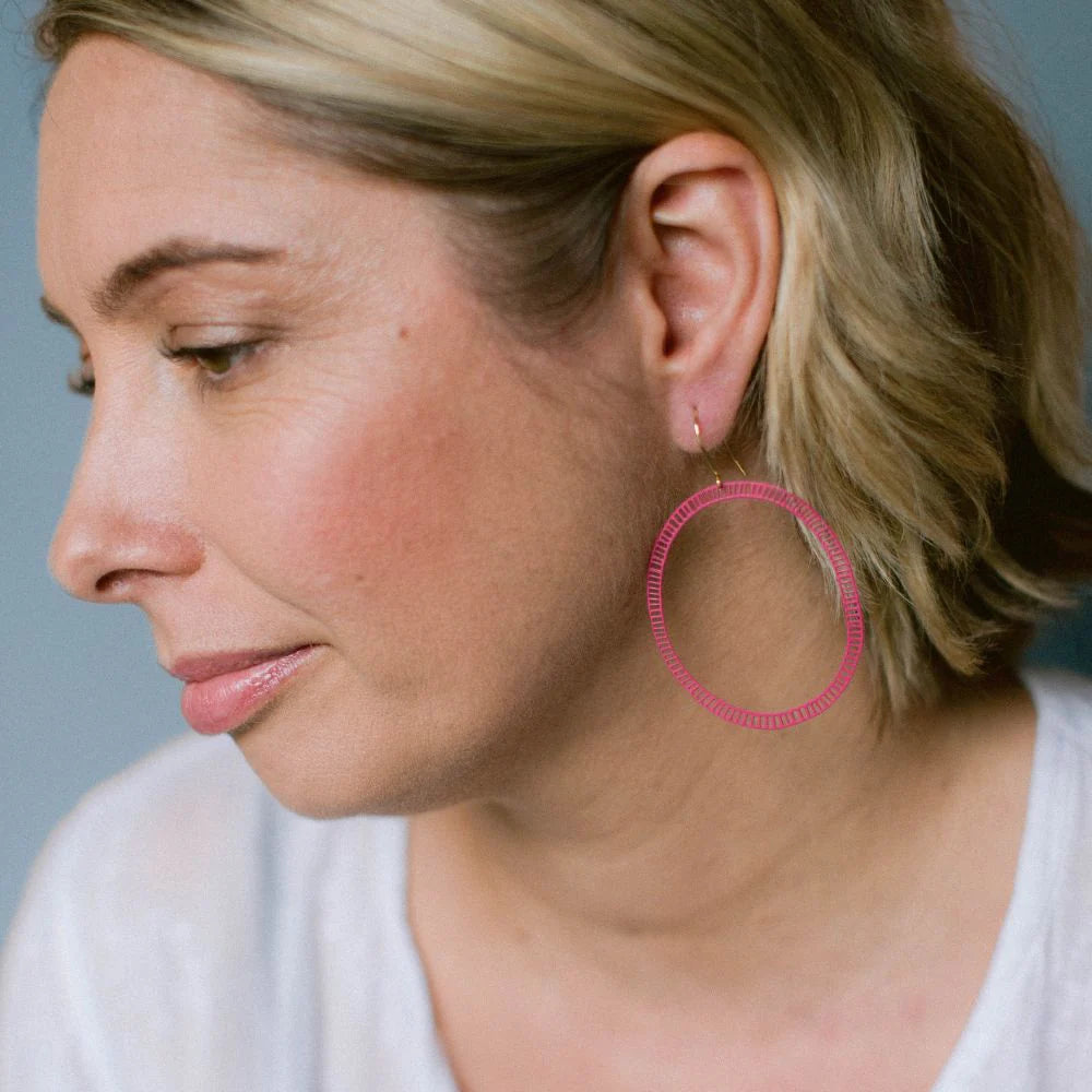 Denz Dash Oval Earrings