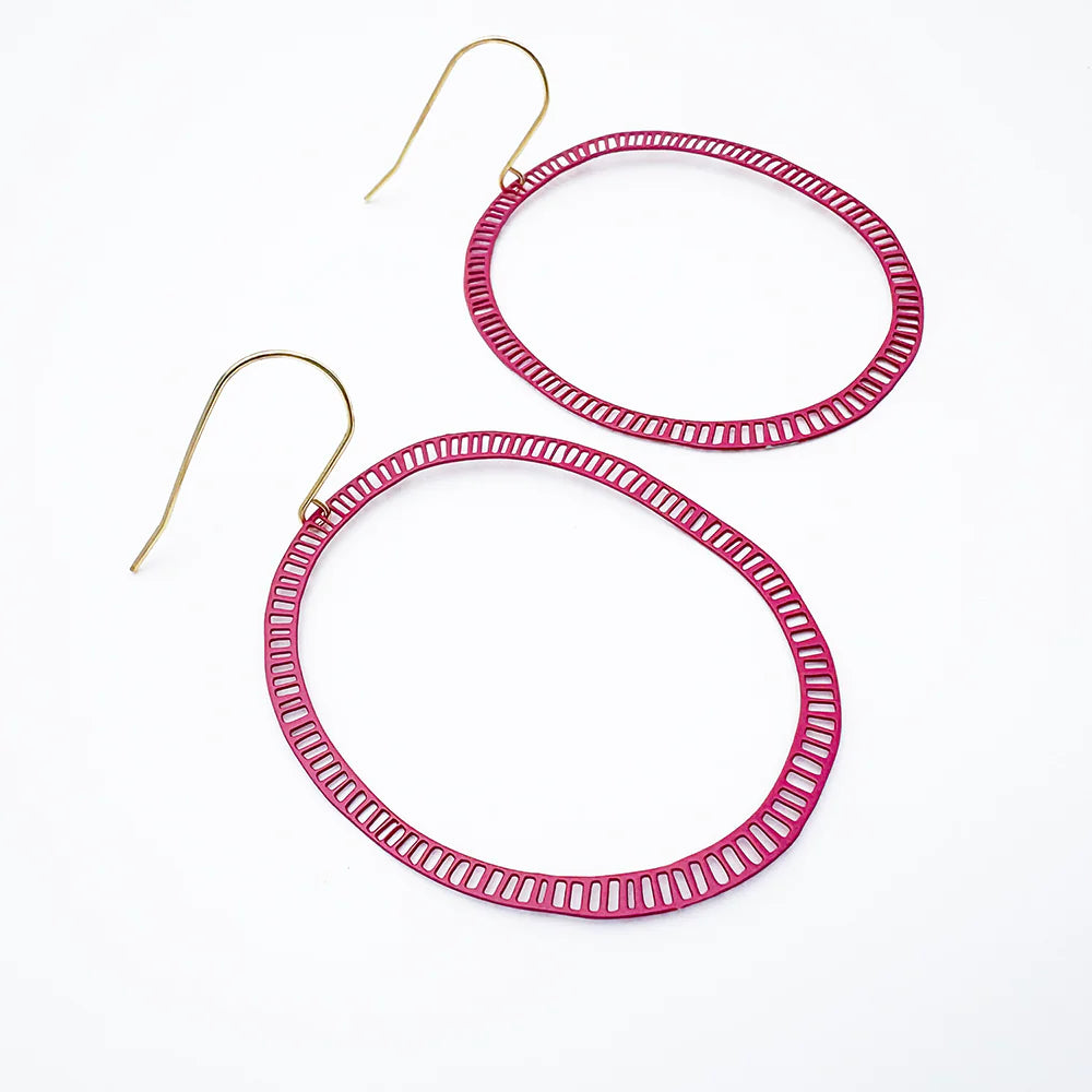 Denz Dash Oval Earrings