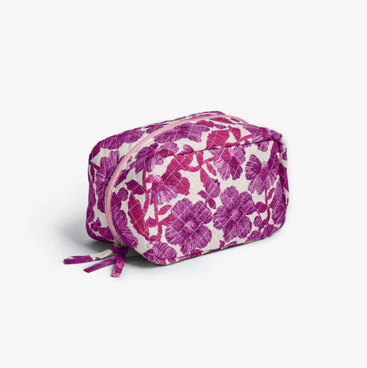 Bonnie and Neil Quilted Toiletry Bags - medium size