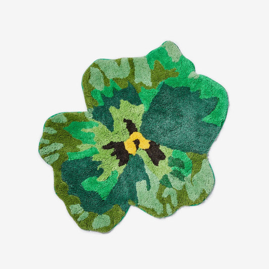 Bonnie and Neil Pansy Bath Mat