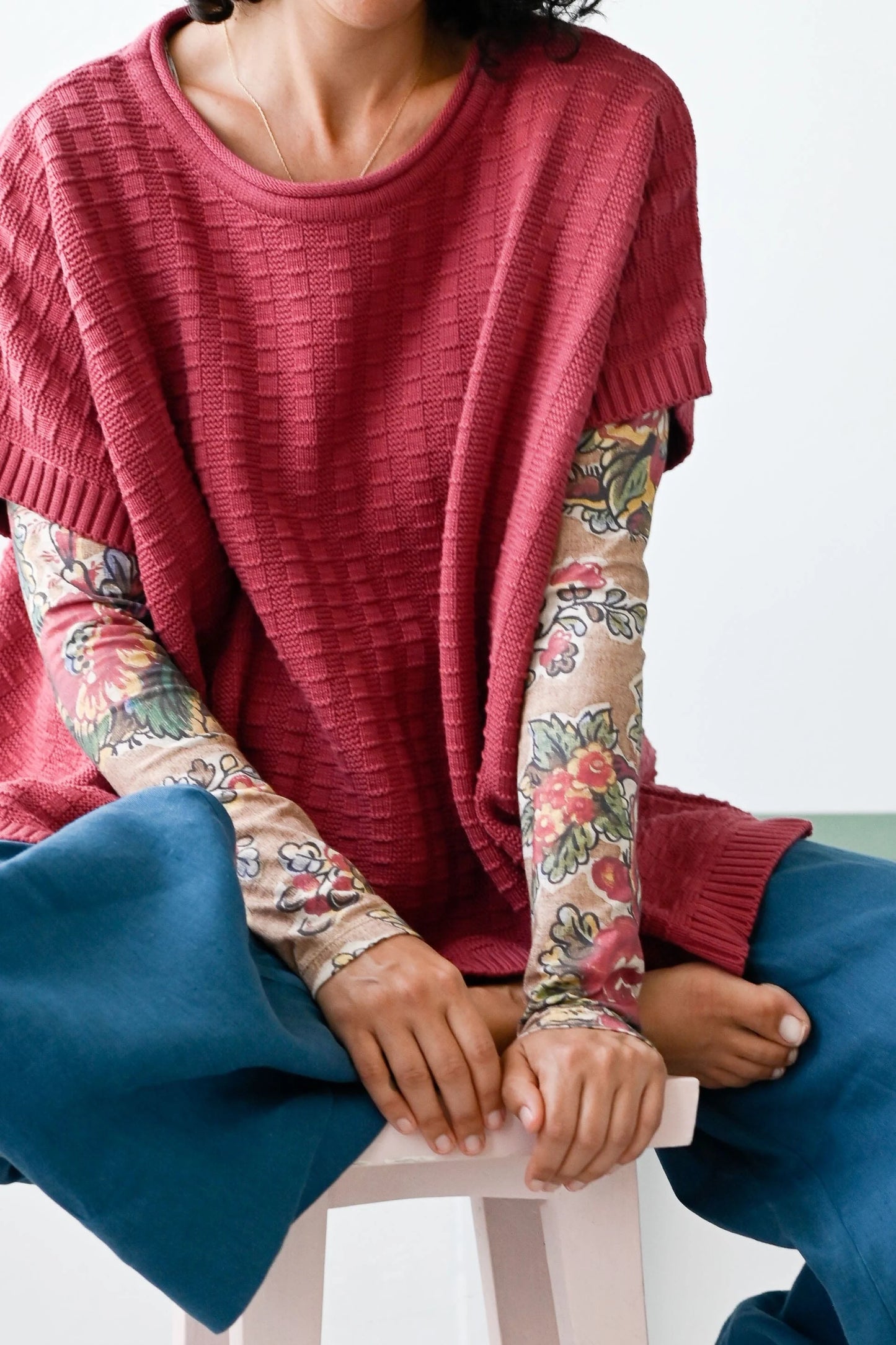 Lazybones Reni Vest - Earth Red