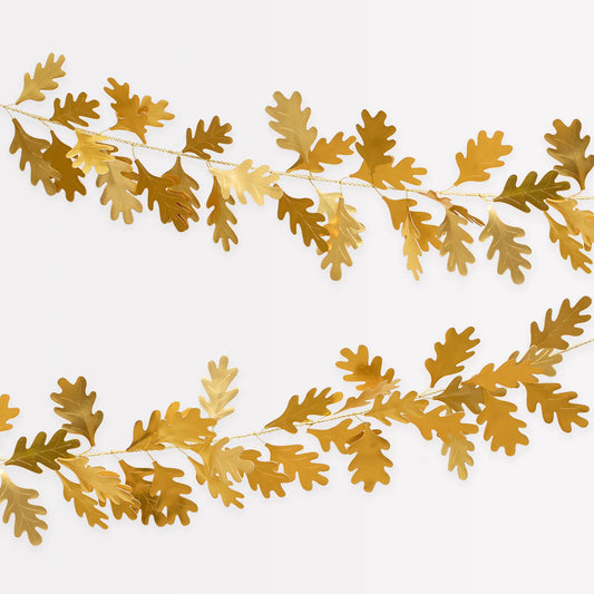 Meri Meri Gold Oak Leaf Garland