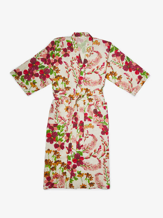 Bonnie and Neil Lupin Multi Linen Robe