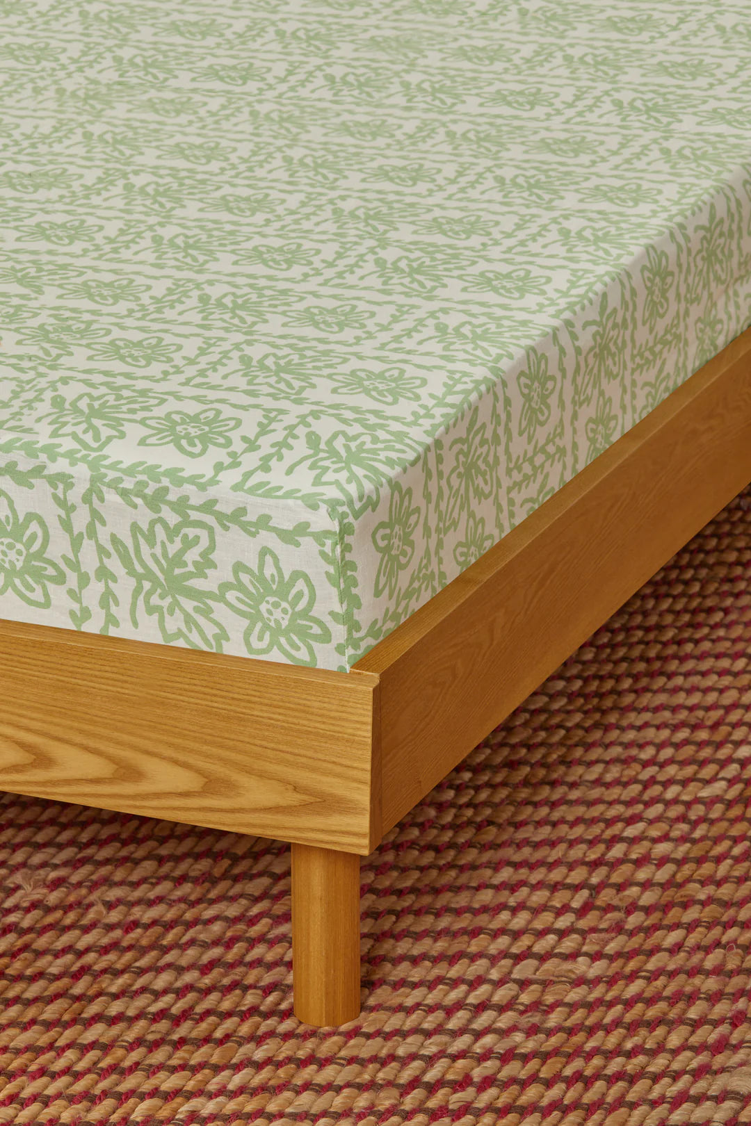 Bonnie and Neil Daisy Sage Fitted Sheet