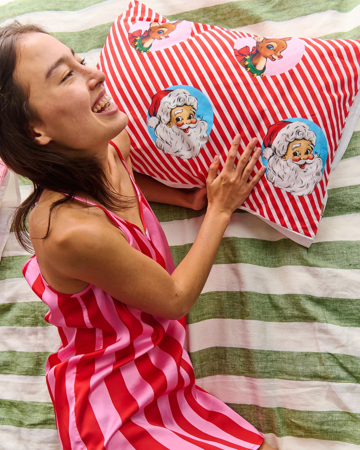 Kip and Co Christmas Spot Pillowcase (single)