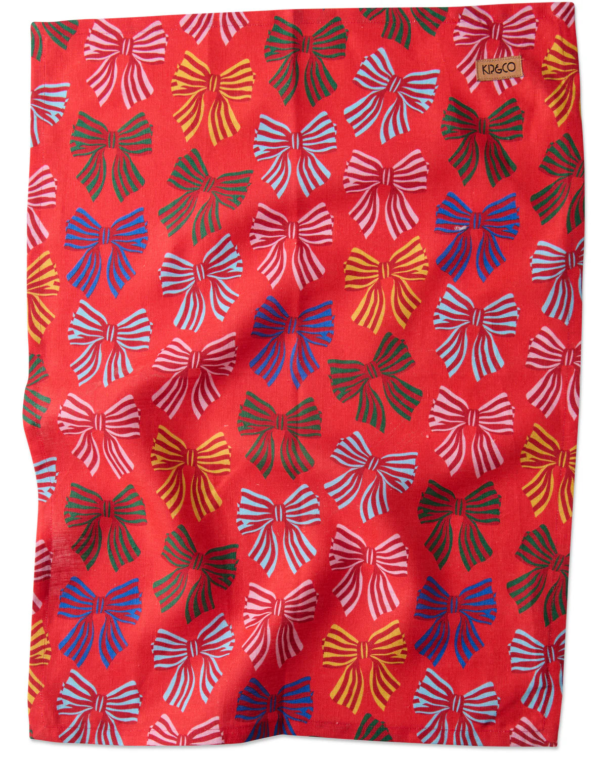 Kip and Co Festive Bows Tea Towel
