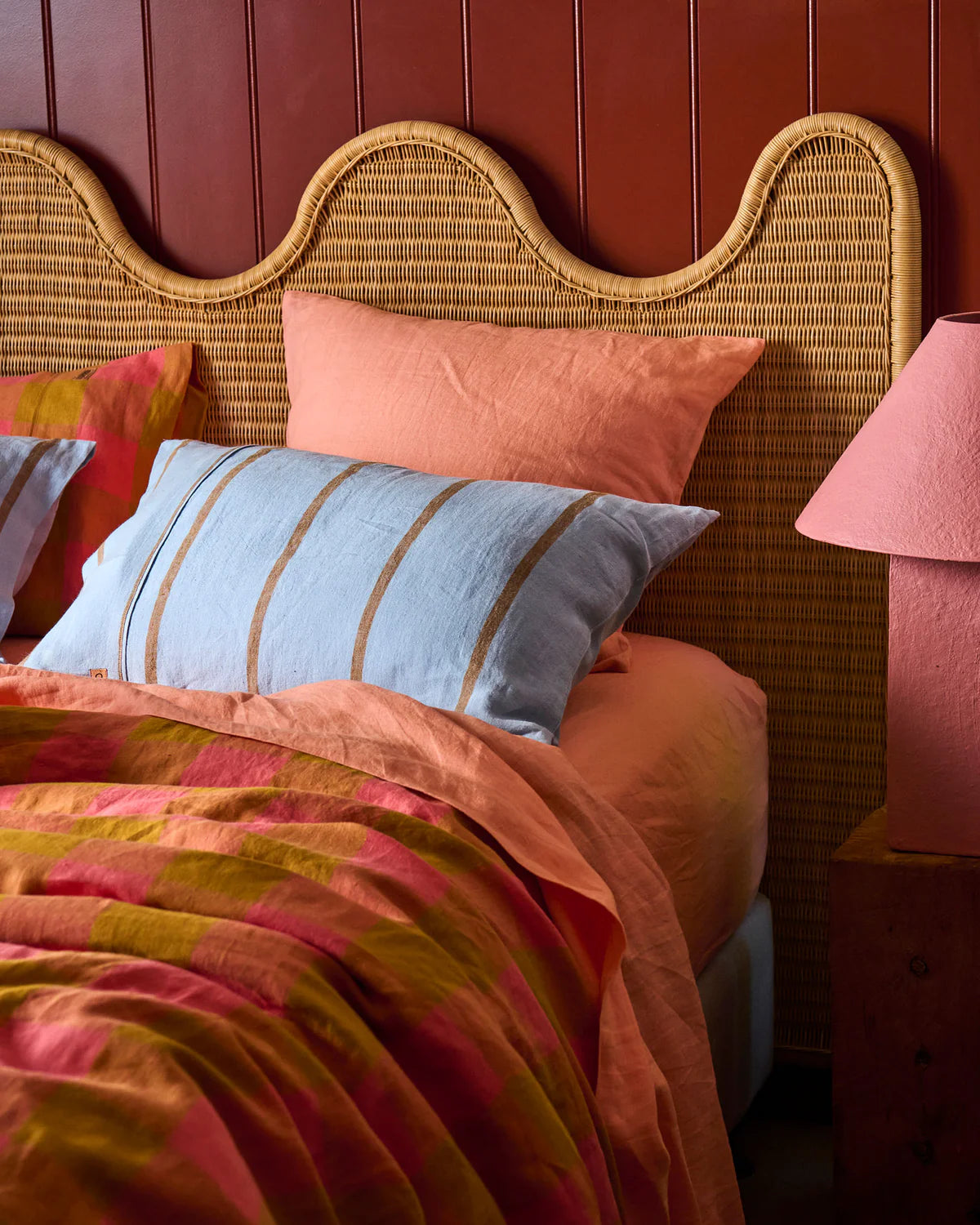 Kip and Co Linen Pillowcases - Como Stripe